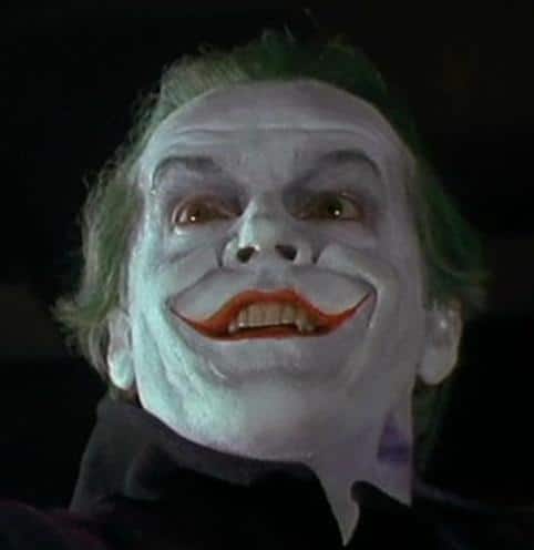 Jack Nicholson as the Joker