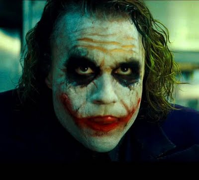 Heath Ledger as the joker