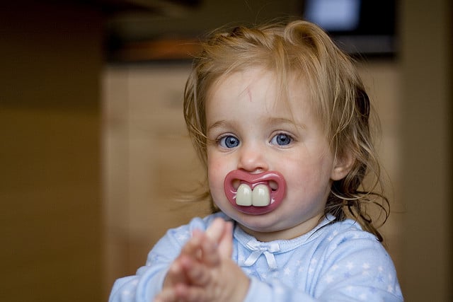 Pacifier with buckteeth