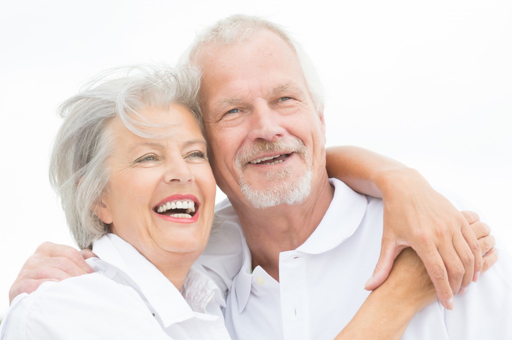 Older couple smiling and laughing