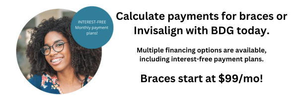 calculate payments for braces or Invisalign